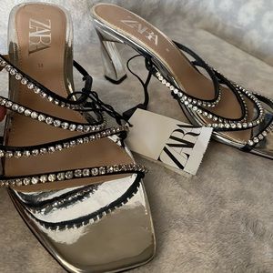 ZARA Sliver Heels